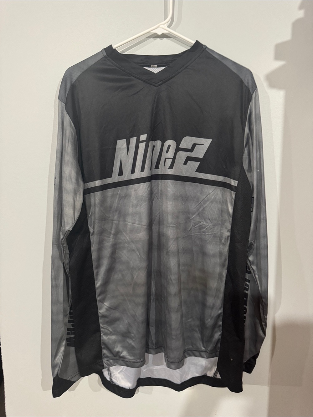 Black & Gray Long-Sleeve Men’s Nine2 Riding Shirt